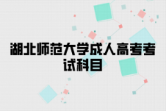 湖北师范大学成人高考考试科目有哪些？