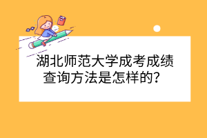 湖北师范大学成考成绩查询方法是怎样的？